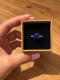 IN THE DEEP- Rare bright cobalt seaglass ring