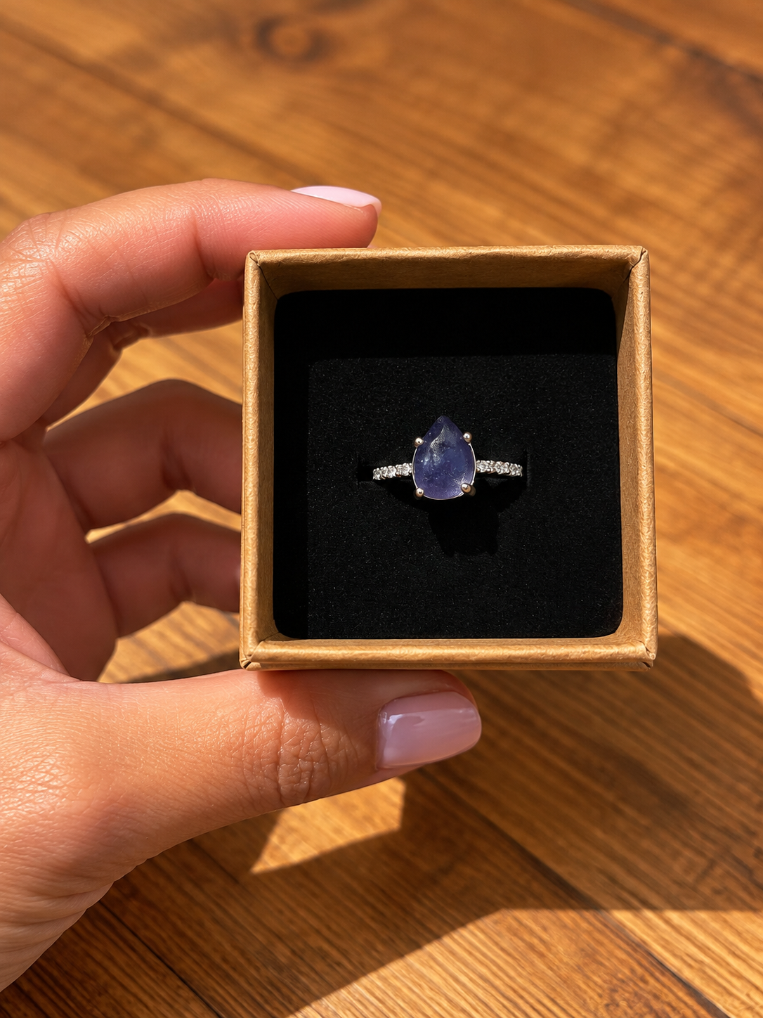 Lavender Haze- Rare Deep Lavender seaglass ring