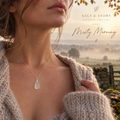 Misty Morning- White Seaham Seaglass with sterling silver necklace