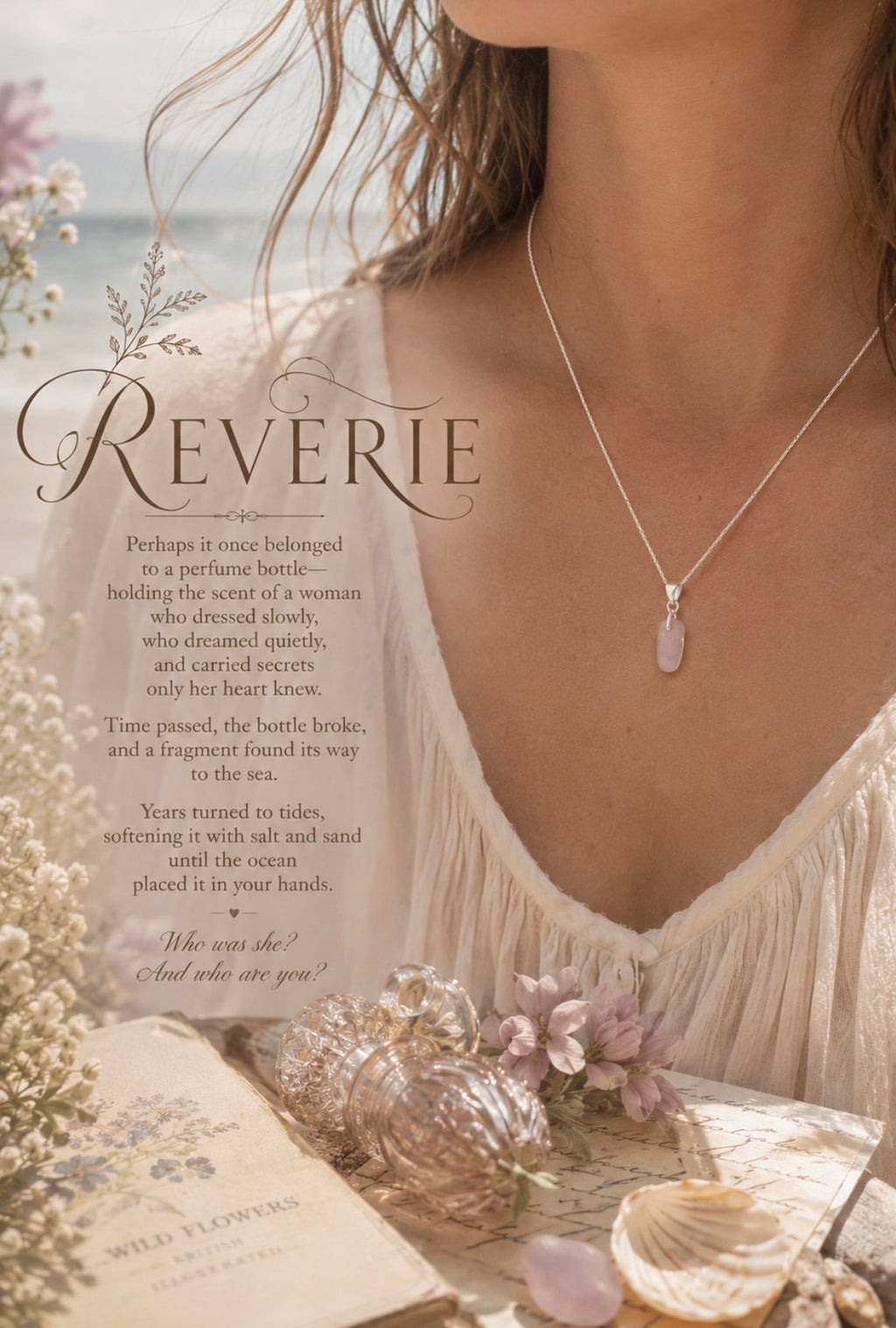Reverie – Pink Sea Glass Necklace