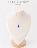 Compass – Cobalt Blue Sea Glass Necklace