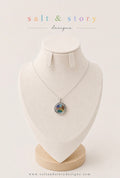 Unity- Multicoloured Seaglass Locket Necklace