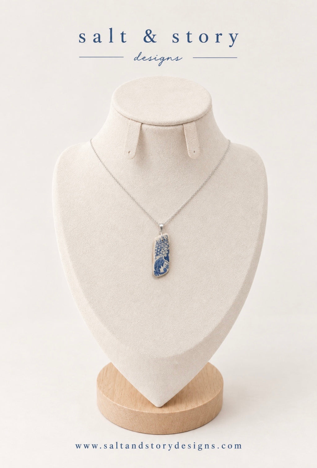 Once More the Sea- Sea Pottery Necklace